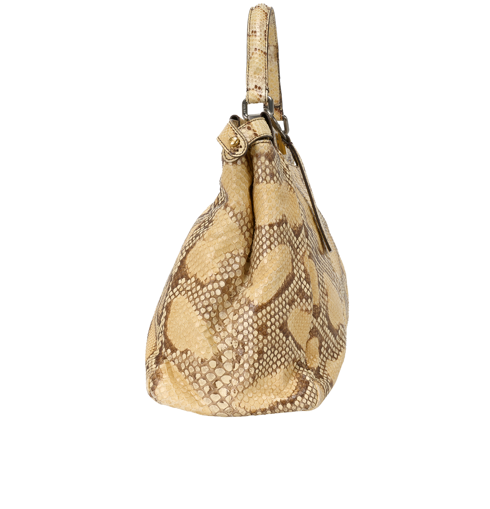 Large Peekaboo, &pound;2,100, Handbags, Brown/Yellow, Leather, Side view